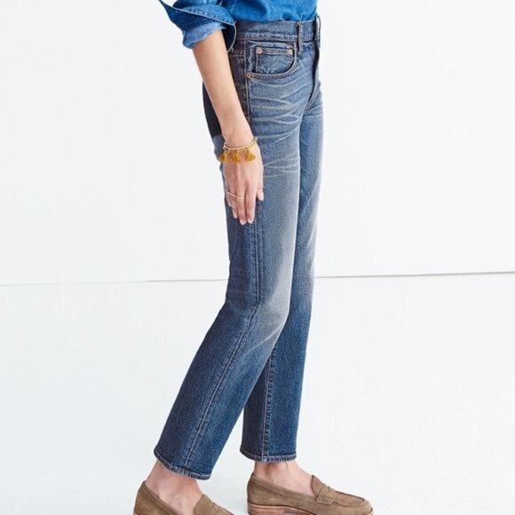 Madewell The Cruiser Straight Shadow Pocket Edition Dalton Wash Mid Rise Size 29 - Picture 3 of 10